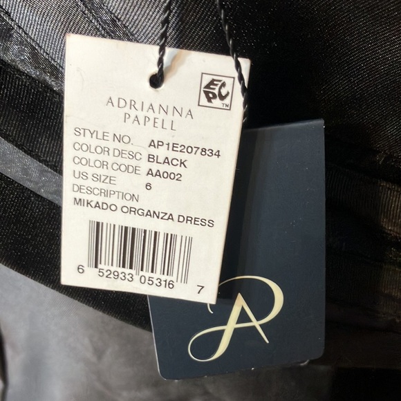 NWT ADRIANNA PAPELL Mikado Cocktail Dress wmns sz 6 - Picture 4 of 4